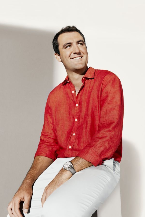 Rolex Testimonee Scottie Scheffler wearing the Rolex Oyster Perpetual Sky-Dweller