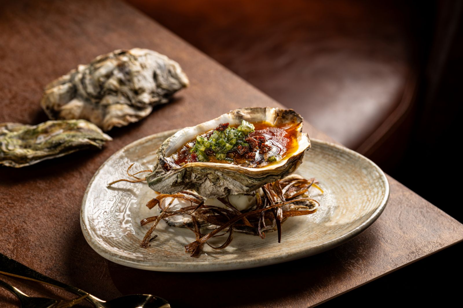 Woodfired Pacific Oysters with Chorizo (Image: Sol)