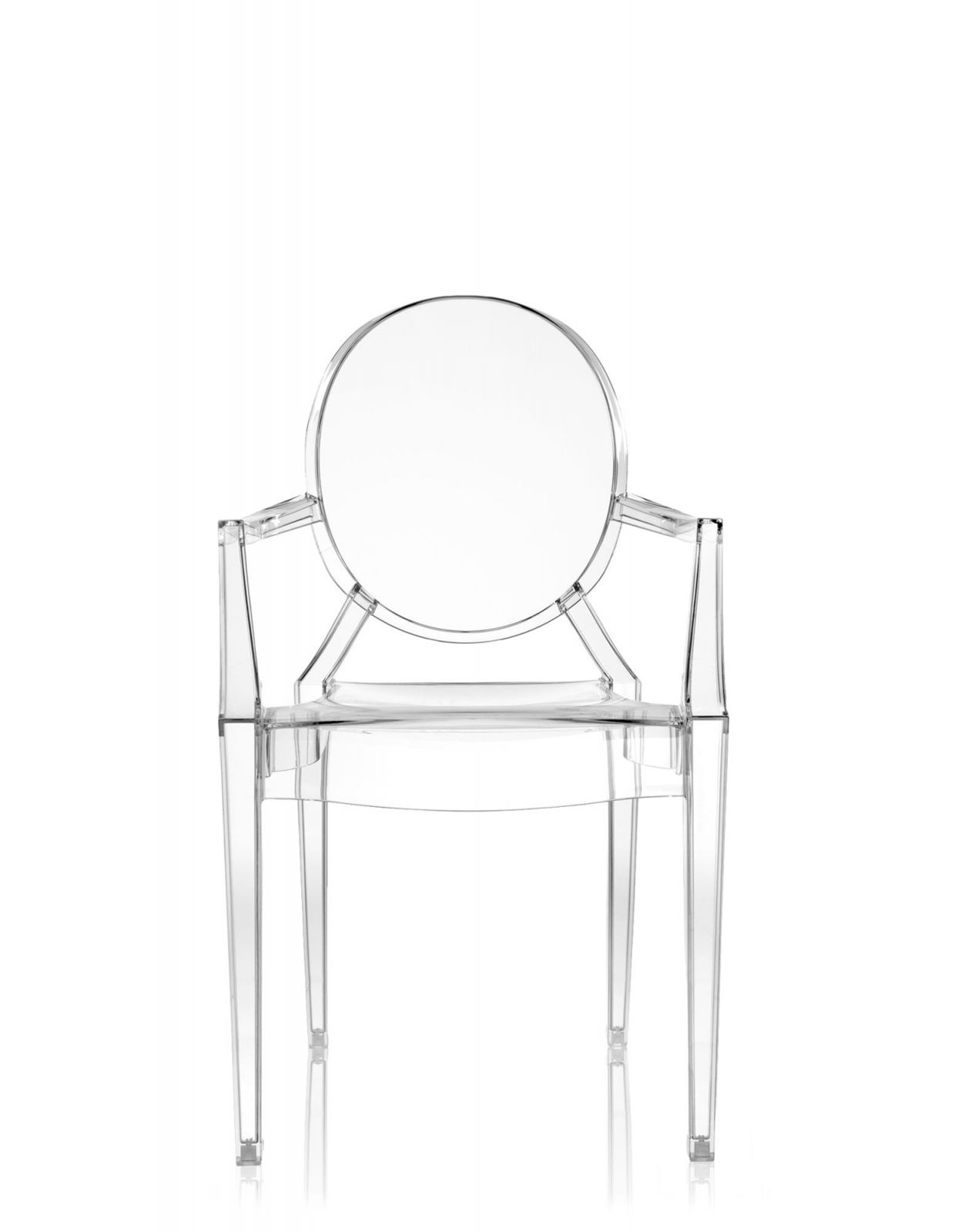 Philippe Starck’s Louis Ghost armchair for Kartell is made of crystal clear polycarbonate. It is a millennium design piece that revolutionised single-mould production and became a staple of the Y2K interior style revival (Photo: Kartell)
