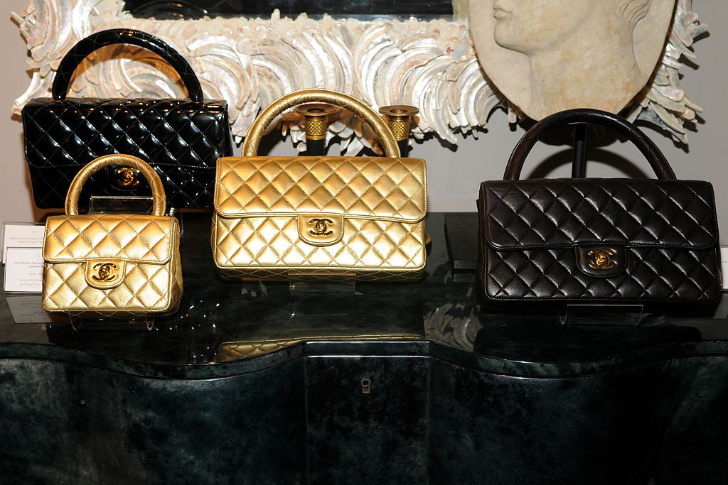 NEW YORK CITY, NY - JUNE 18: Vintage Chanel Bags attends PORTERO.COM Exclusive Vintage CHANEL Bag Auction Preview at Antony Todd on June 18, 2008 in New York City. (Photo by CLINT SPAULDING/Patrick McMullan via Getty Images)