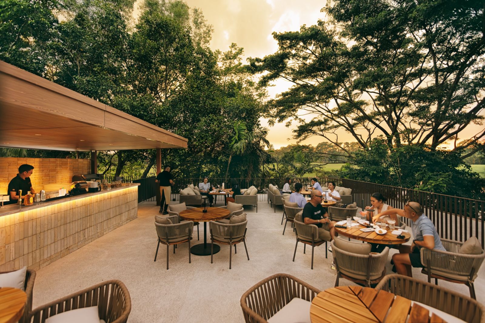 The rooftop bar of Rico’s Café at Nena’s Sanctuary