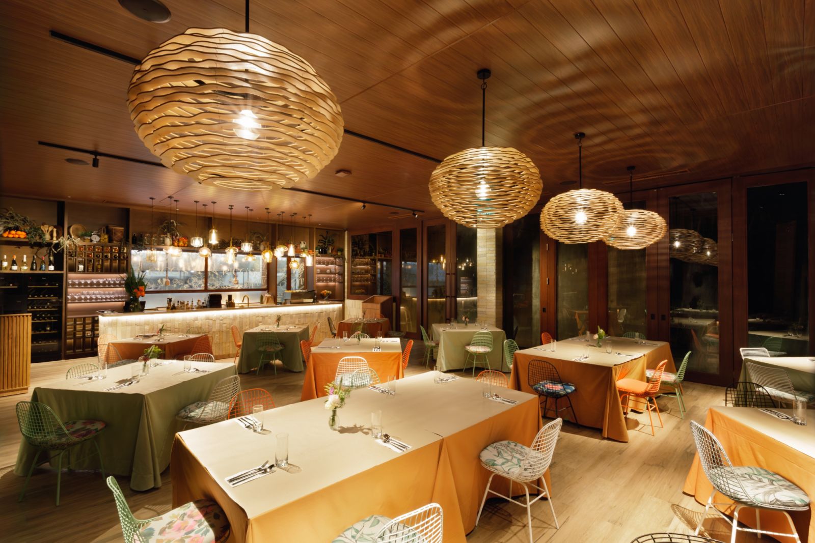 The dining area of Rico’s Café at Nena’s Sanctuary