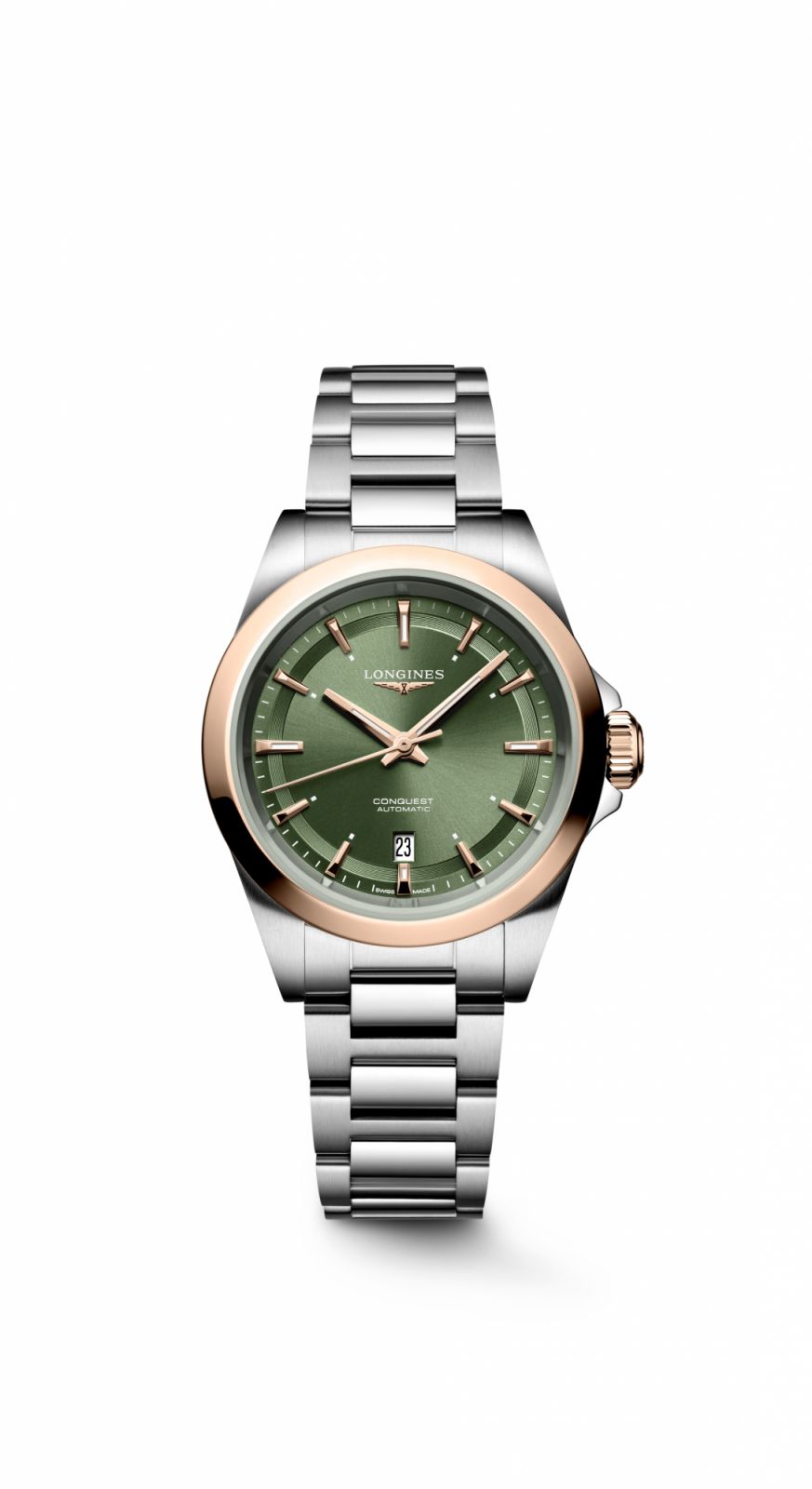 Longines Mini DolceVita with sunray green dial