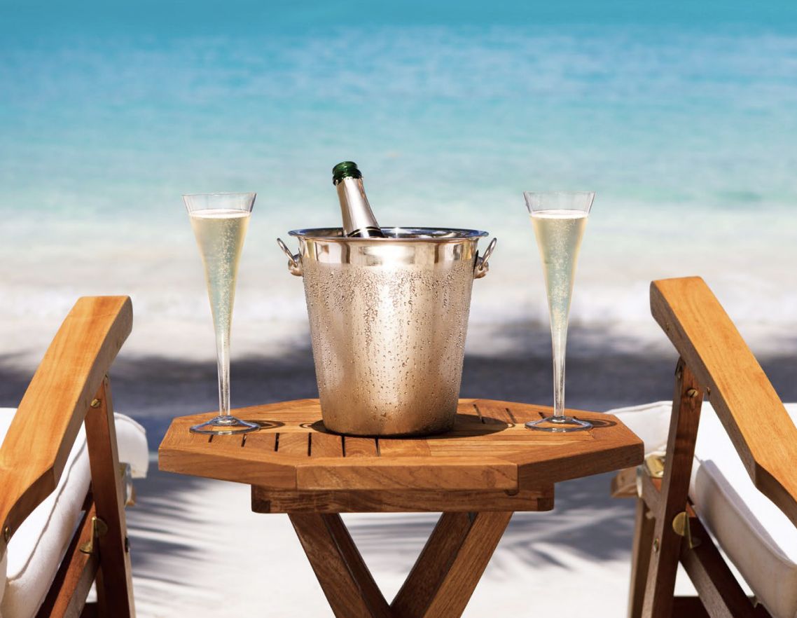 Chilled, light and crisp wines are perfect for a warm, tropical environment