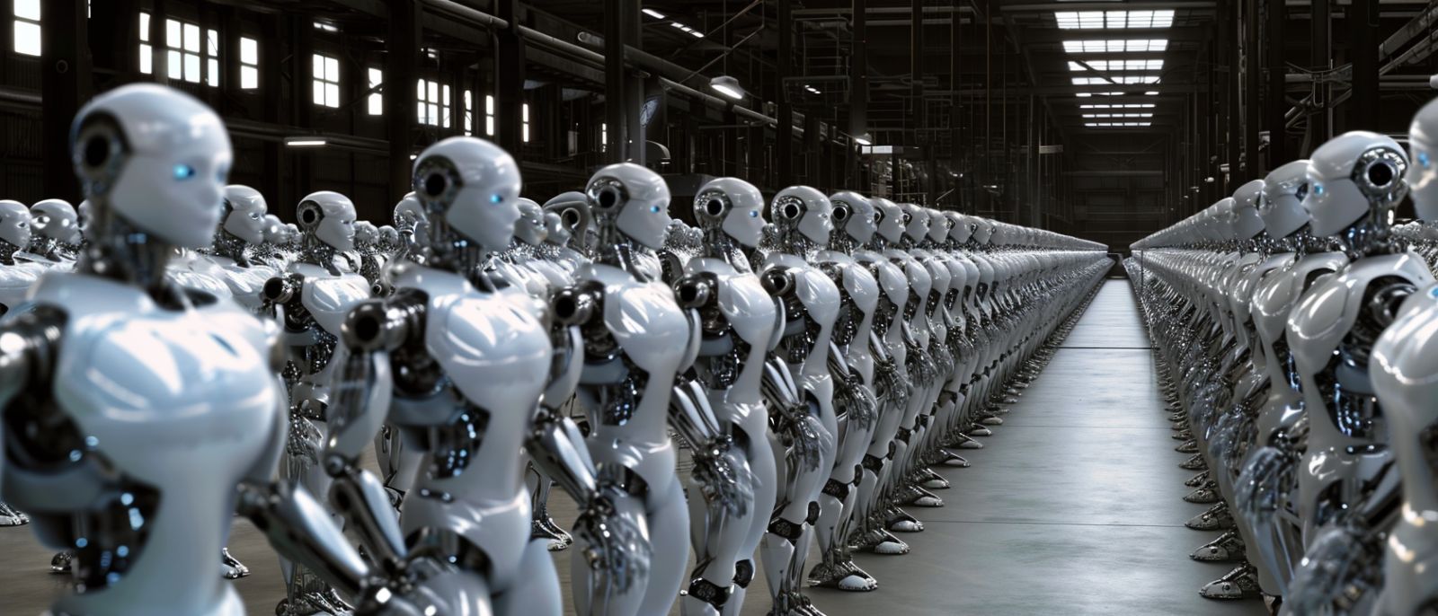 Humanoid worker robots will no longer be the stuff of science fiction (Photo: Wikimedia Commons, Midjourney AI)