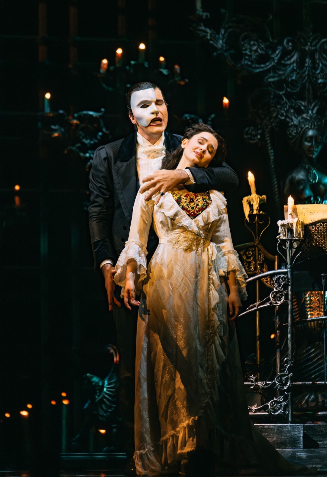 Ben Forster as The Phantom and Grace Roberts as Christine Daaé
