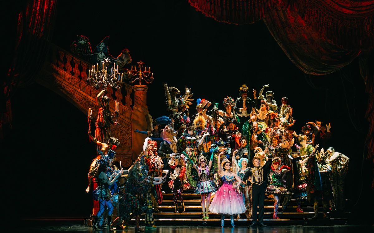 The masquerade ball scene