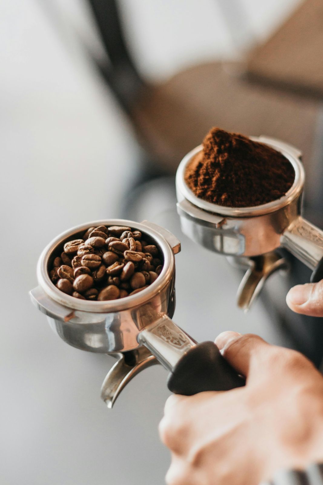 Measuring coffee (Photo by Zarak Khan/Unsplash)