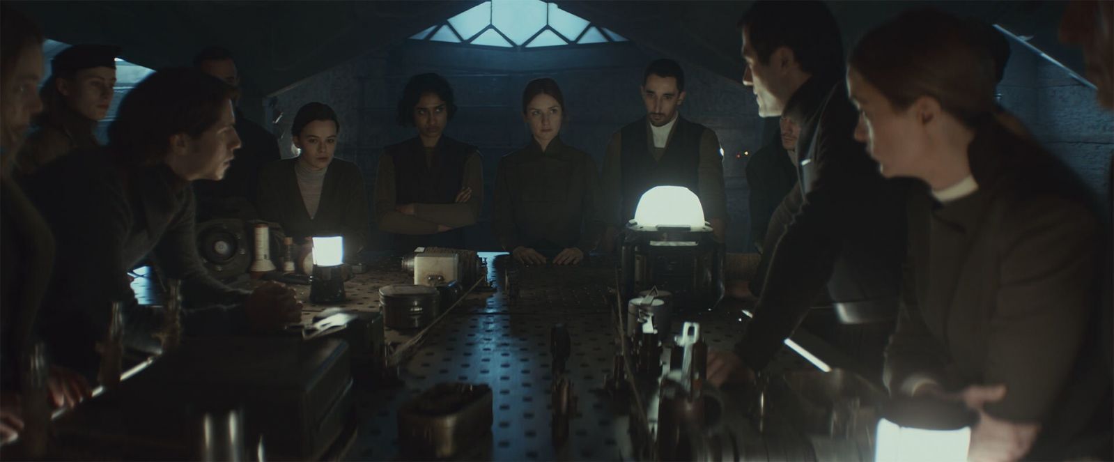 The Ghorman resistance party portrayed by predominantly French-speaking actors, evoking parallels to the French Resistance, and emphasising their role as a passionate but ultimately doomed insurgent community (Photo: Lucasfilm)