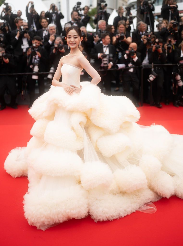 CANNES, FRANCE - MAY 13: Wan QianHui attend the red carpet for the opening ceremony and "Partir Un Jour" (Leave One Day) screening at the 78th annual Cannes Film Festival at Palais des Festivals on May 13, 2025 in Cannes, France. (Photo by Samir Hussein/WireImage)