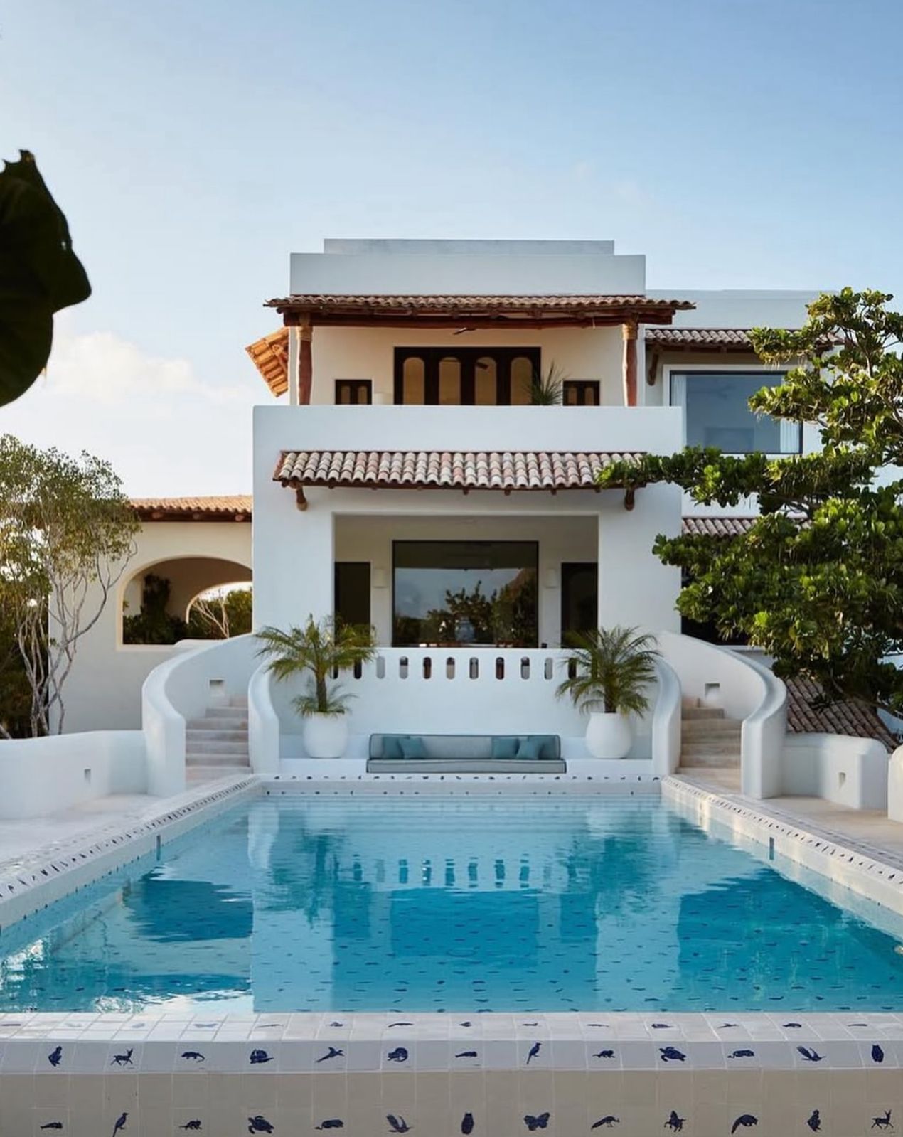 The swimming pool at Hotel Esencia in Xpu Há, Mexico (Photo: Instagram / Hotel Esencia)