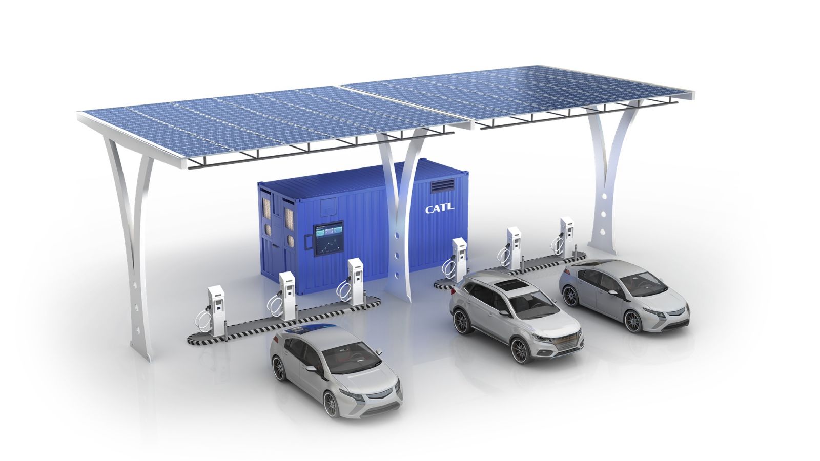 CATL's Smart Micro-grid Energy Storage Solution is designed as a charging station for EVs (Photo: CATL)