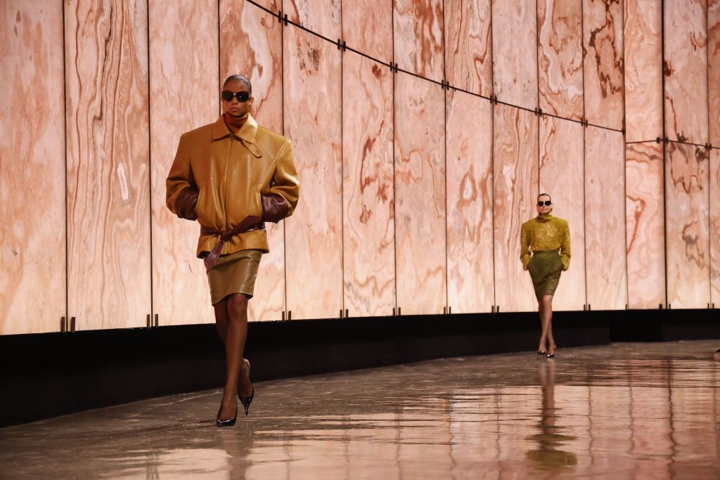 Ambiance at the Saint Laurent Fall RTW 2025 fashion show as part of Paris Fashion Week on March 11, 2025 in Paris, France. (Photo by Aitor Rosas Sune/WWD via Getty Images)