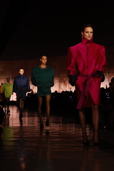 Ambiance at the Saint Laurent Fall RTW 2025 fashion show as part of Paris Fashion Week on March 11, 2025 in Paris, France. (Photo by Aitor Rosas Sune/WWD via Getty Images)