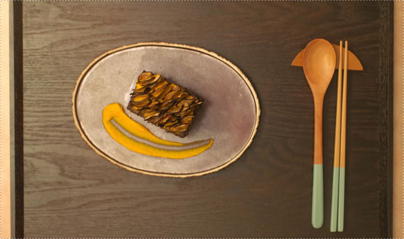 Dinner is served. (Photo: screencap from ‘Tastefully Yours’, Netflix)