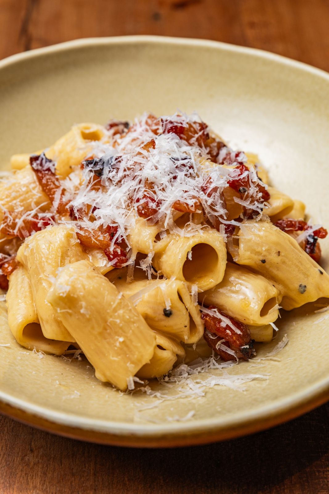 Carbonara pasta (Photo: courtesy of Osteria Antica)