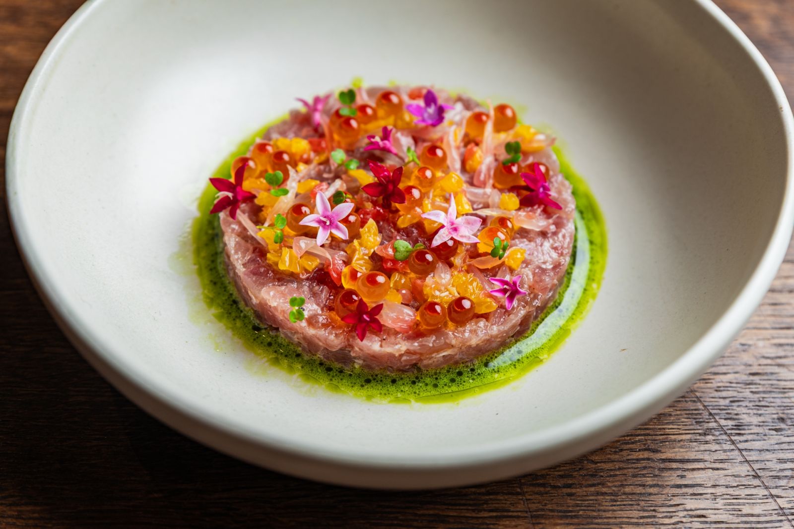 A bright ceviche (Photo: courtesy of Osteria Antica)