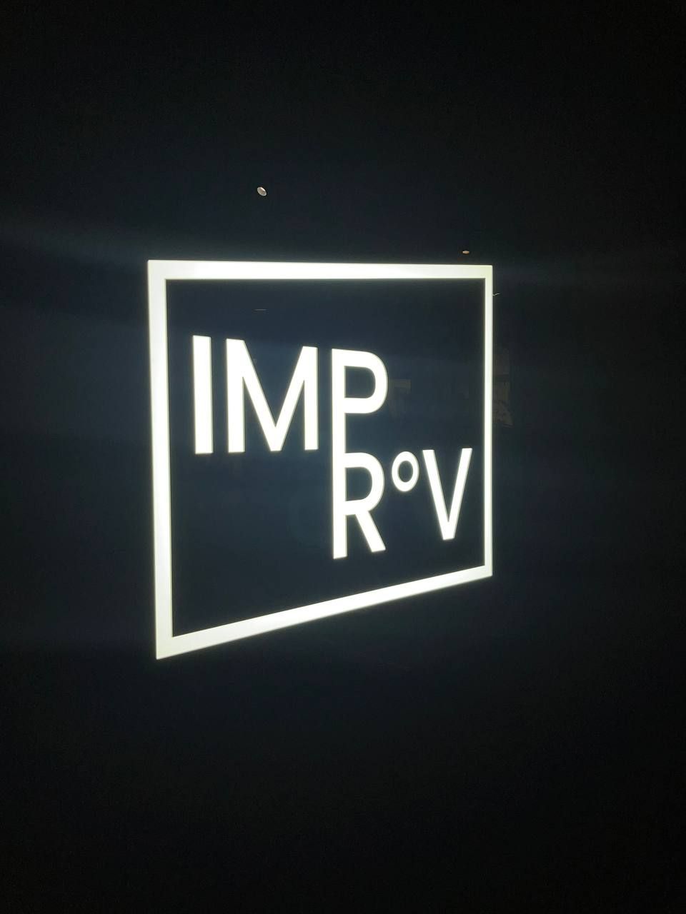 The logo of Improv Art Gallery (Photo: Gabriel Bohol)