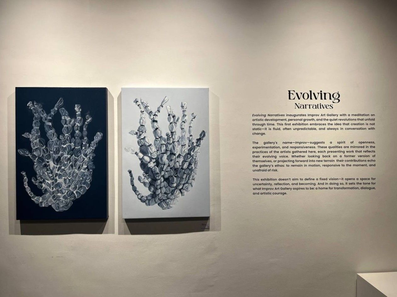Improv Art Gallery’s inaugural exhibition ‘Evolving Narratives’ is on display until June 4 (Photo: Gabriel Bohol)