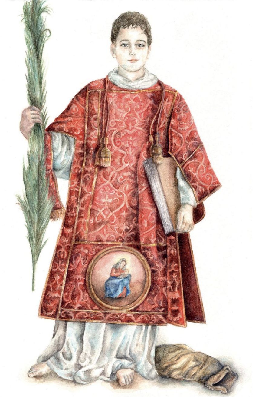 Giovanni Guida’s painting ‘Caesarius Diaconus’ (icon of Caesarius of Terracina, tutelary saint of Roman emperors) was exhibited in famous museums around the world