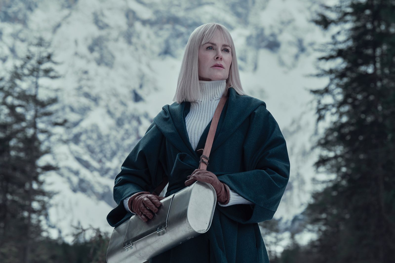 NINE PERFECT STRANGERS - Nine new strangers connected in ways they could never imagine are invited by mysterious guru, Masha Dmitrichenko (Nicole Kidman), to join a transformational wellness retreat in the Austrian Alps. Over the course of a week, she takes them to the brink. Will they make it? Will she? Masha is willing to try anything in the interest of healing everyone involved, including herself. (Disney/Reiner Bajo)
NICOLE KIDMAN
