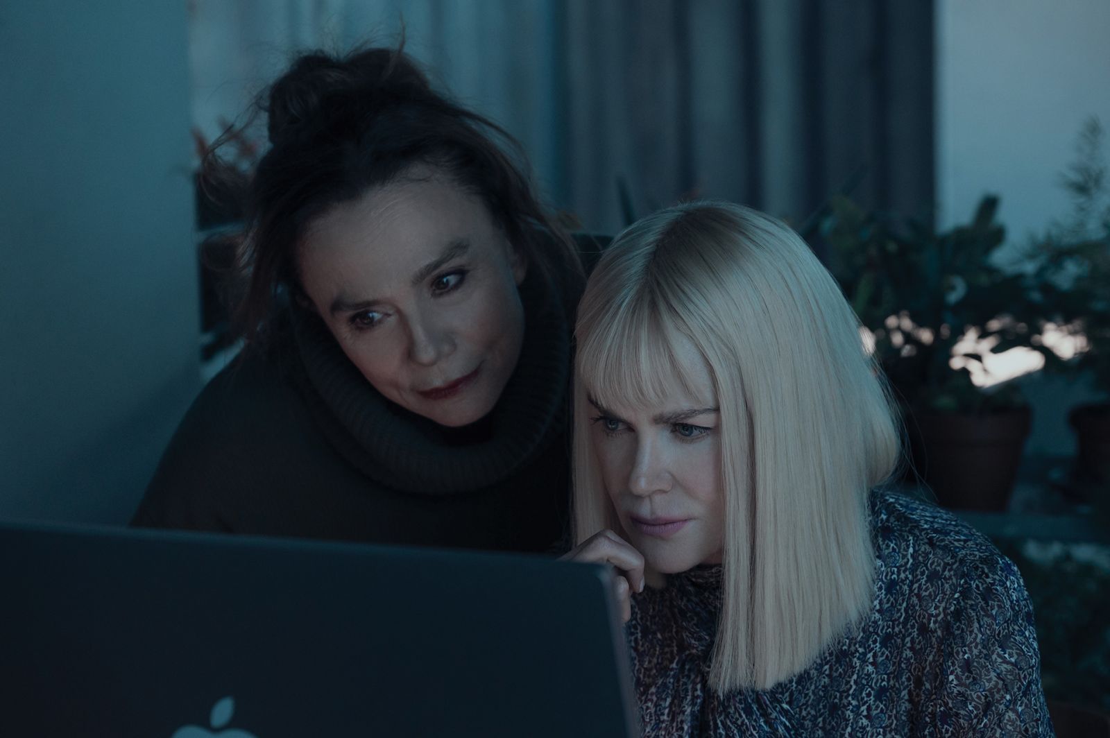 NINE PERFECT STRANGERS - Nine new strangers connected in ways they could never imagine are invited by mysterious guru, Masha Dmitrichenko (Nicole Kidman), to join a transformational wellness retreat in the Austrian Alps. Over the course of a week, she takes them to the brink. Will they make it? Will she? Masha is willing to try anything in the interest of healing everyone involved, including herself. (Disney/Reiner Bajo)
LENA OLIN, NICOLE KIDMAN