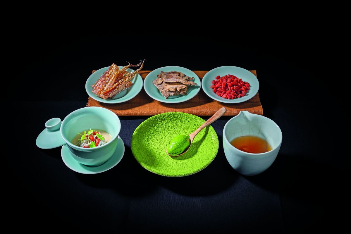 Savoury egg custard