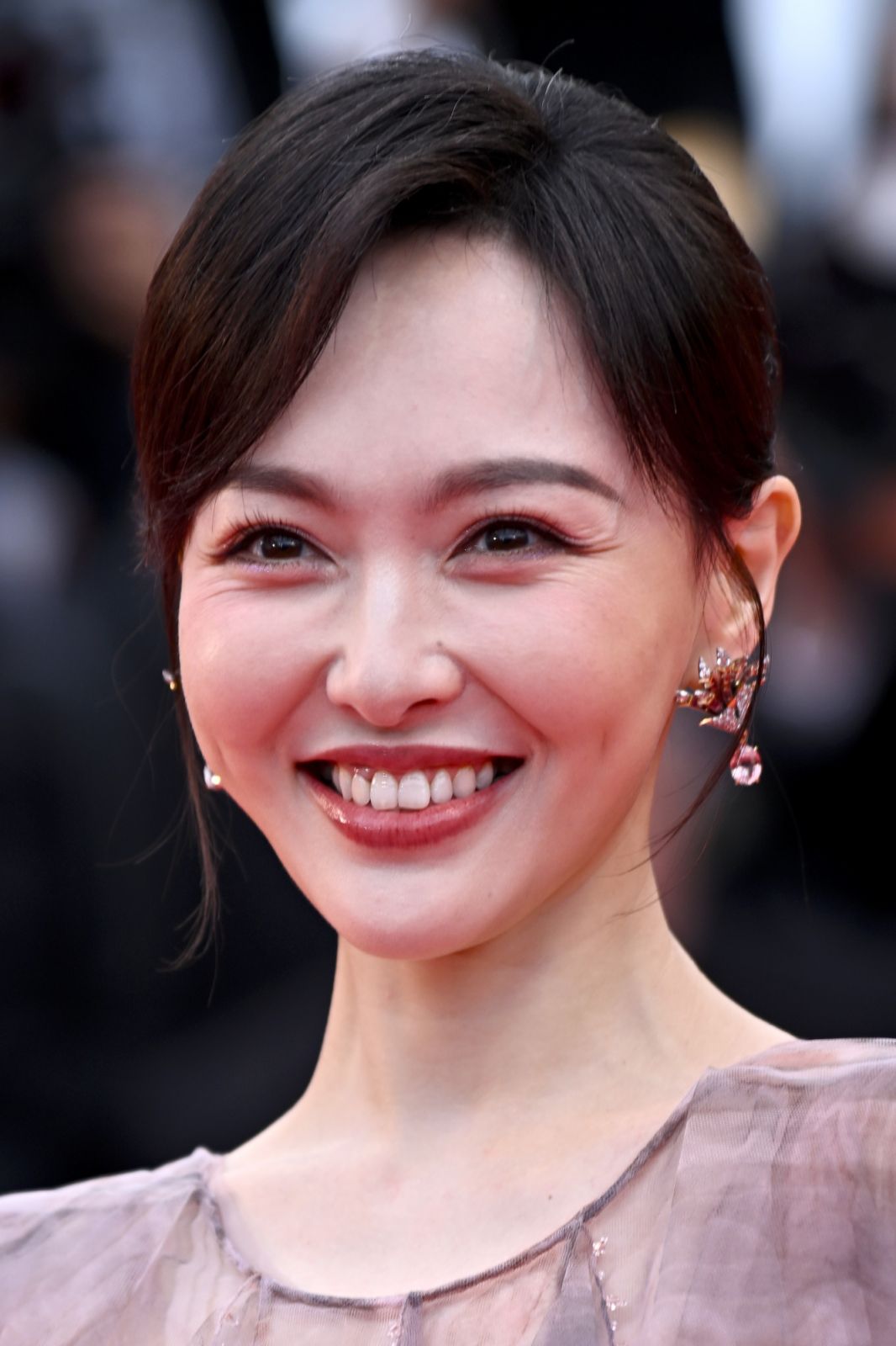 CANNES, FRANCE - MAY 16: Tang Yan attends the "Eddington" red carpet at the 78th annual Cannes Film Festival at Palais des Festivals on May 16, 2025 in Cannes, France. (Photo by Stephane Cardinale - Corbis/Corbis via Getty Images)