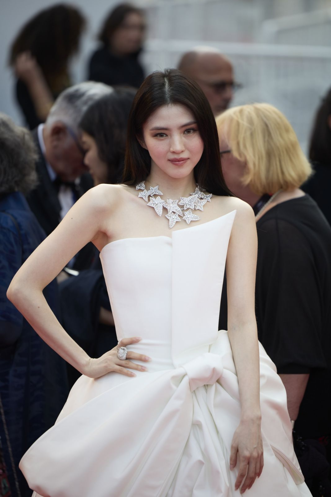 CANNES, FRANCE - MAY 18: South Korean actress Han So-hee attends "The Phoenician Scheme" red carpet during the 78th annual Cannes Film Festival at Palais des Festivals on May 18, 2025 in Cannes, France. (Photo by VCG/VCG via Getty Images)