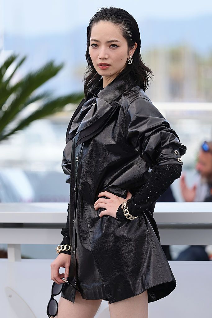 CANNES, FRANCE - MAY 19: Nana Komatsu poses during the "Exit 8" photocall at the 78th annual Cannes Film Festival at Palais des Festivals on May 19, 2025 in Cannes, France. (Photo by Andreas Rentz/Getty Images)
