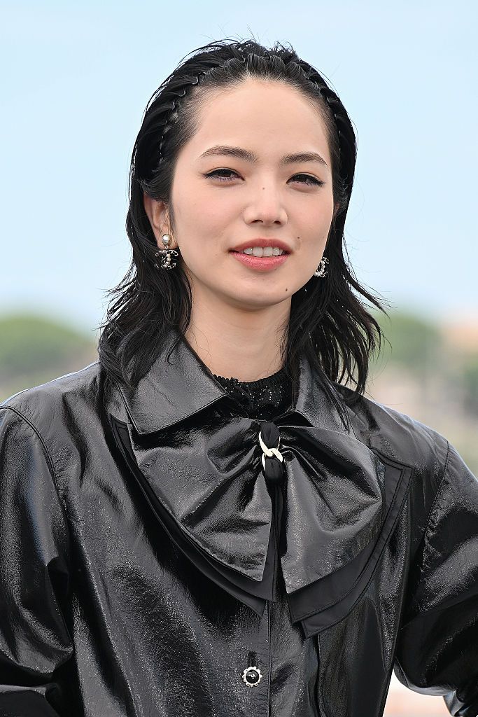 CANNES, FRANCE - MAY 19: Nana Komatsu during the "Exit 8" photocall at the 78th annual Cannes Film Festival at Palais des Festivals on May 19, 2025 in Cannes, France. (Photo by Dominique Charriau/WireImage)