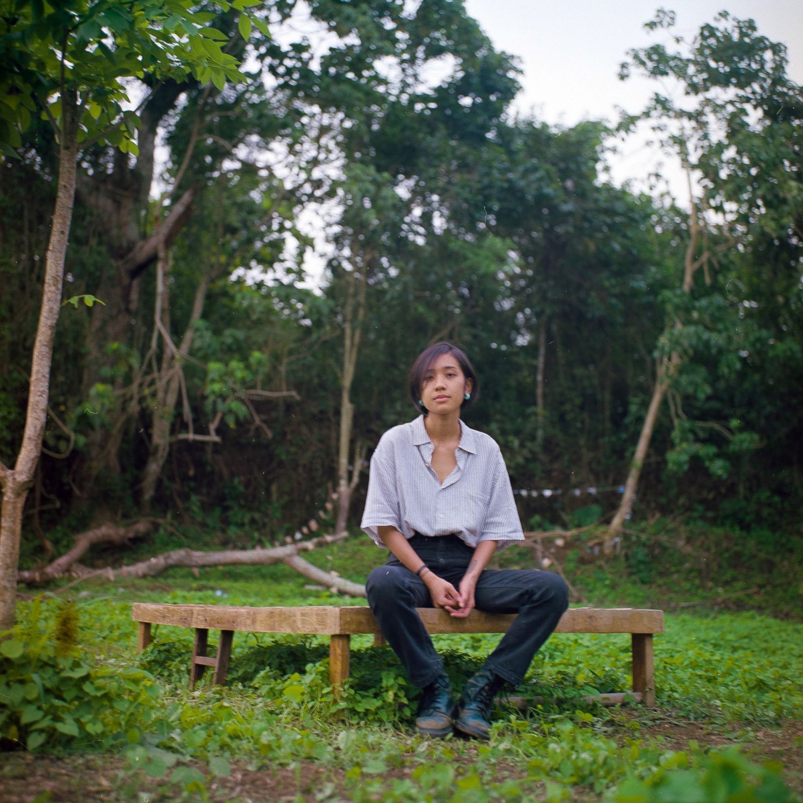 Lesley-Anne Cao presents her work at ‘Moments of Delay’ (Photo: Kiko Nuñez)