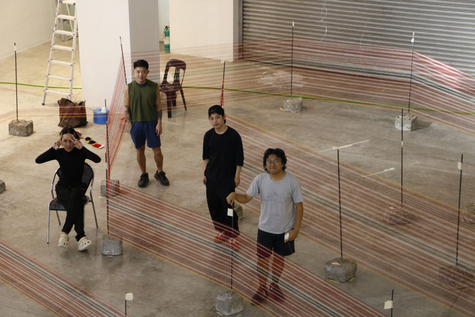 The artists preparing to open 'Moments of Delay' at Benilde's Museum of Contemporary Art and Design (Photo: Facebook/Museum of Contemporary Art and Design)