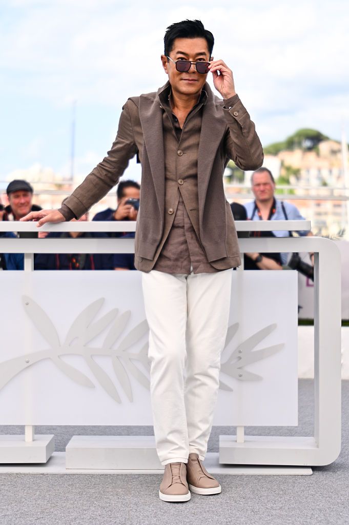 CANNES, FRANCE - MAY 17: Louis Koo attends the "Sons of the Neon Night" photocall at the 78th annual Cannes Film Festival at Palais des Festivals on May 17, 2025 in Cannes, France. (Photo by Stephane Cardinale - Corbis/Corbis via Getty Images)