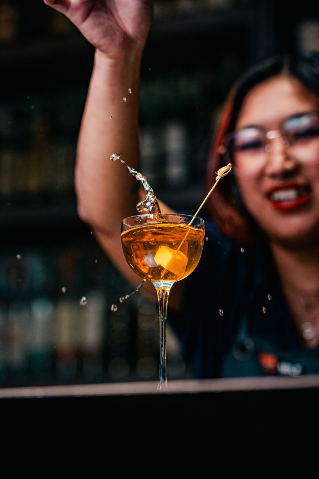 Cat Bite Club’s Liver Let Die features chicken pâté-washed mezcal alongside tarragon and sherry (Photo: Allyson Chin) best new cocktail bar 2025