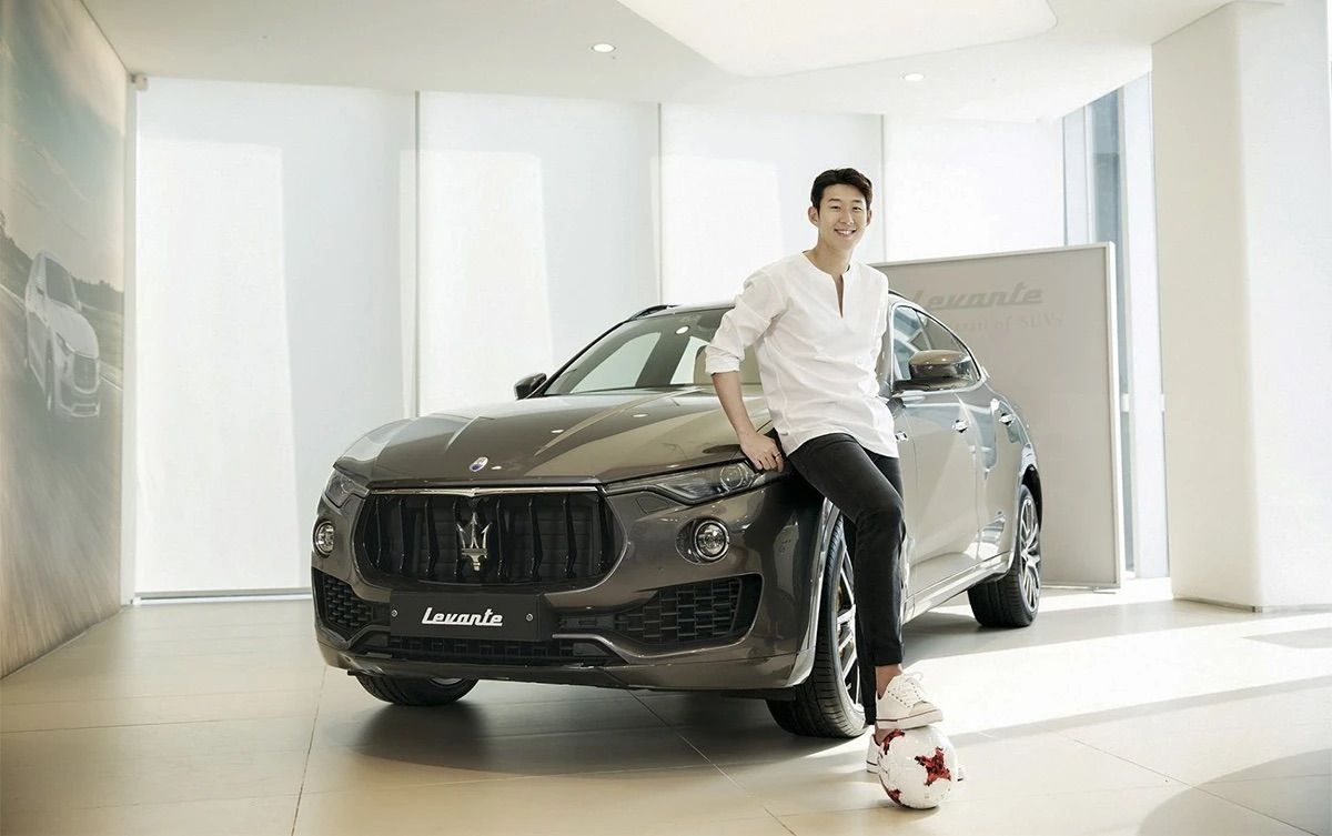 The Maserati Levante supercar Son Heung Min received as a gift when he first joined Tottenham Hotspur Club
