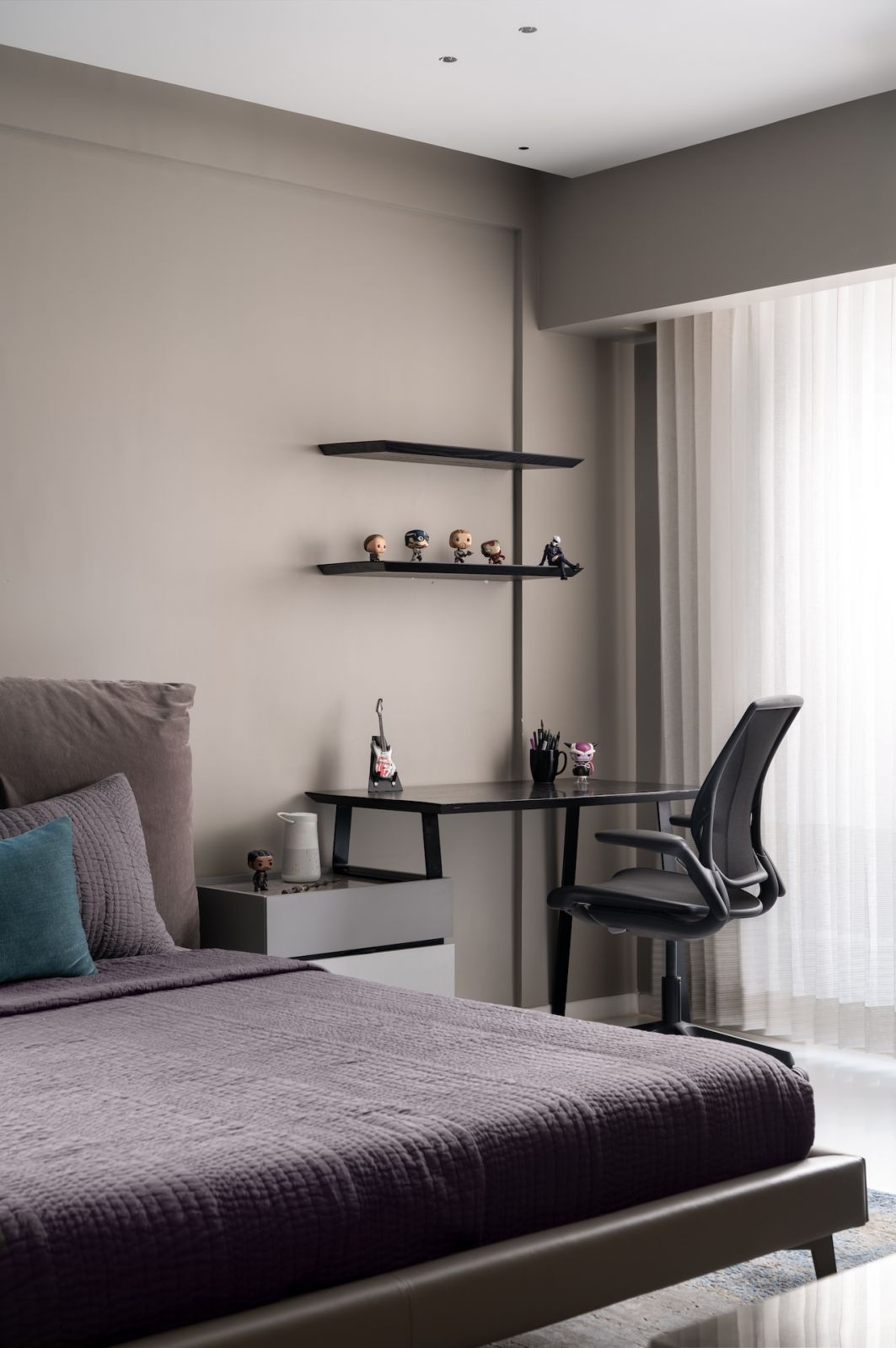 A child's bedroom of a home in Bengaluru, India, designed by Studio GSA