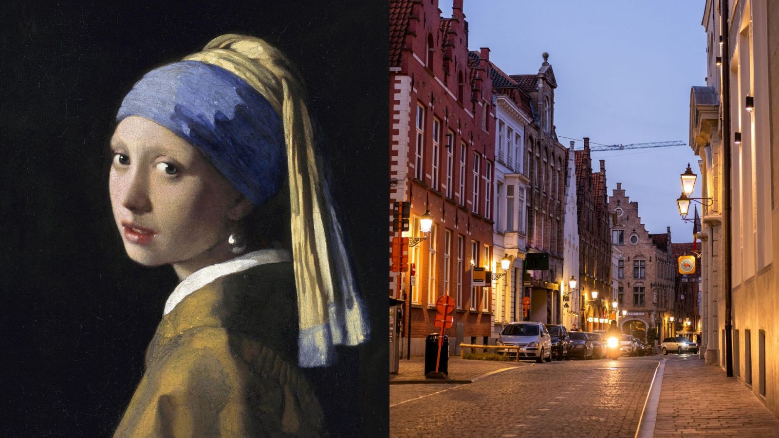 The cobbled roads of Bruges, Belgium would appeal to fans of Vermeer's depictions of the simple, rural life.