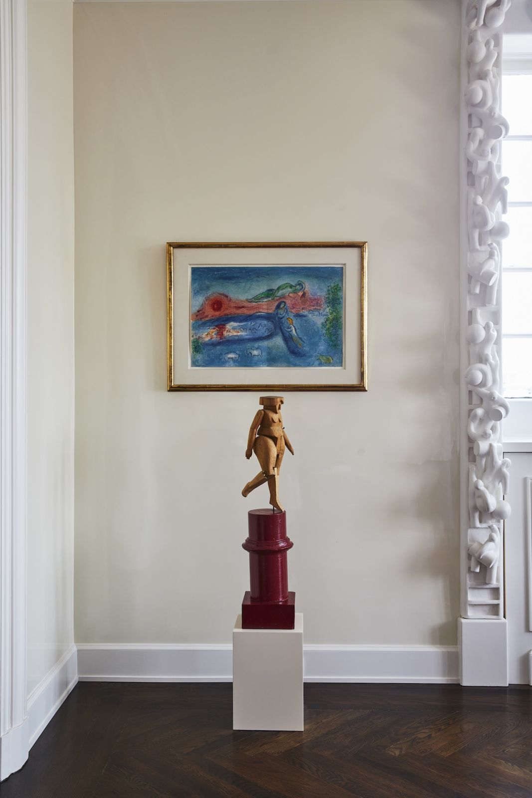 The living room at a home on Park Avenue, New York, designed by Phillip Thomas