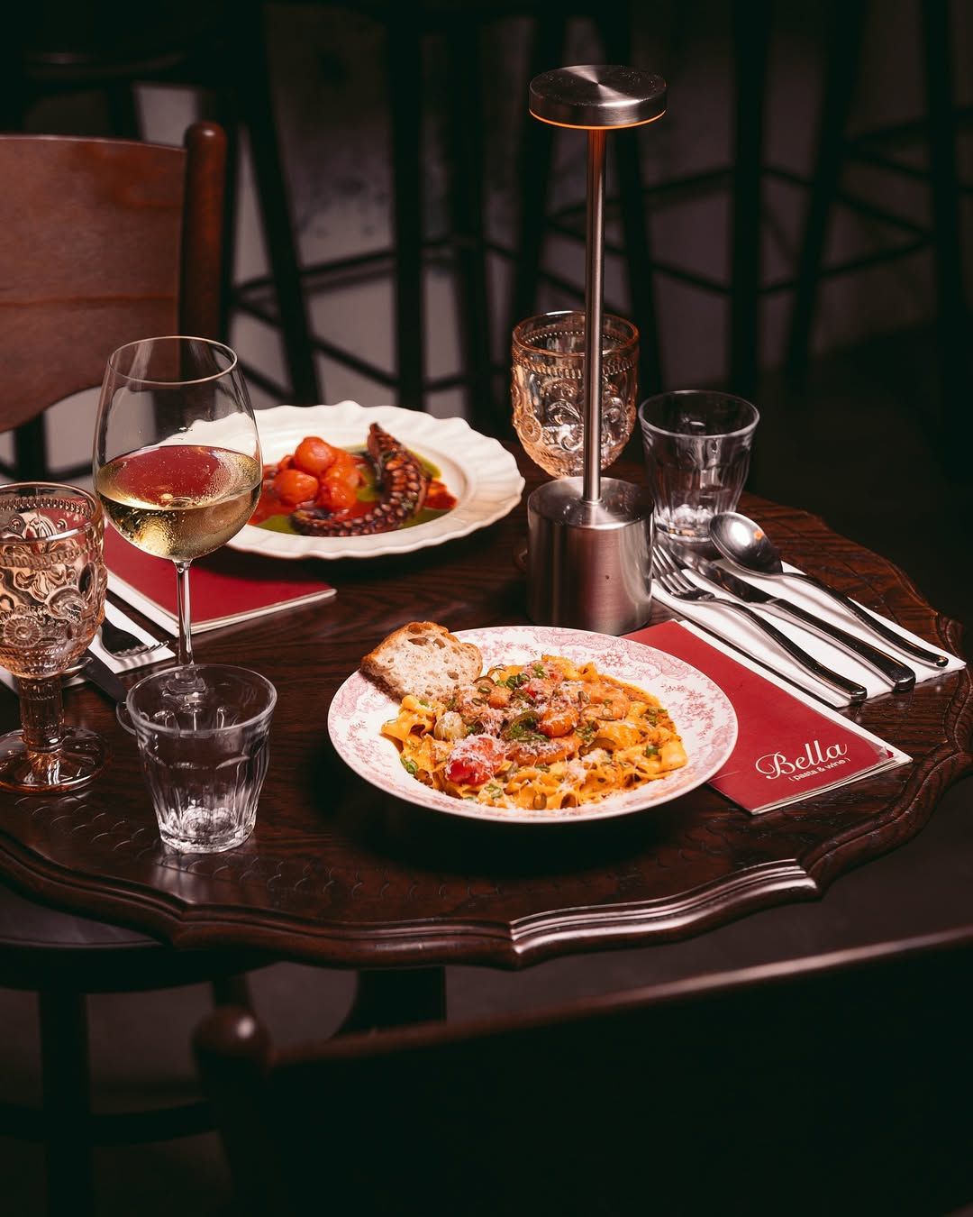 Prawn Arrabiata’s sweet-spicy tomato kick and Galician Octopus in bold herby sauce — date night never tasted this good (Photo: Instagram / @bellayourebeautiful)