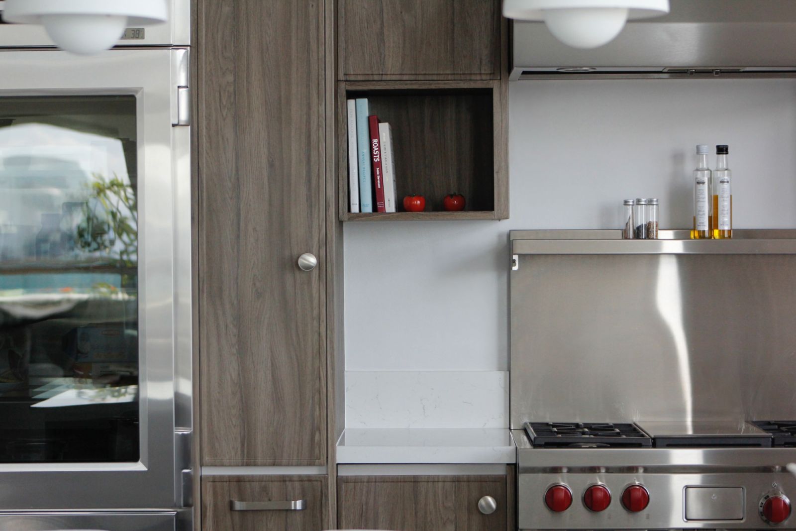 The kitchen in a Makati penthouse apartment