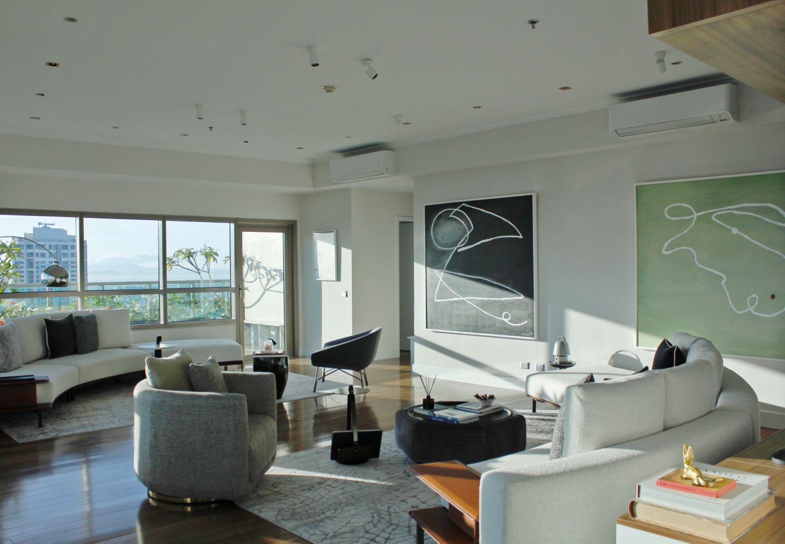 Sunlight streaming through a Makati penthouse, adding a layer of tranquillity to the space