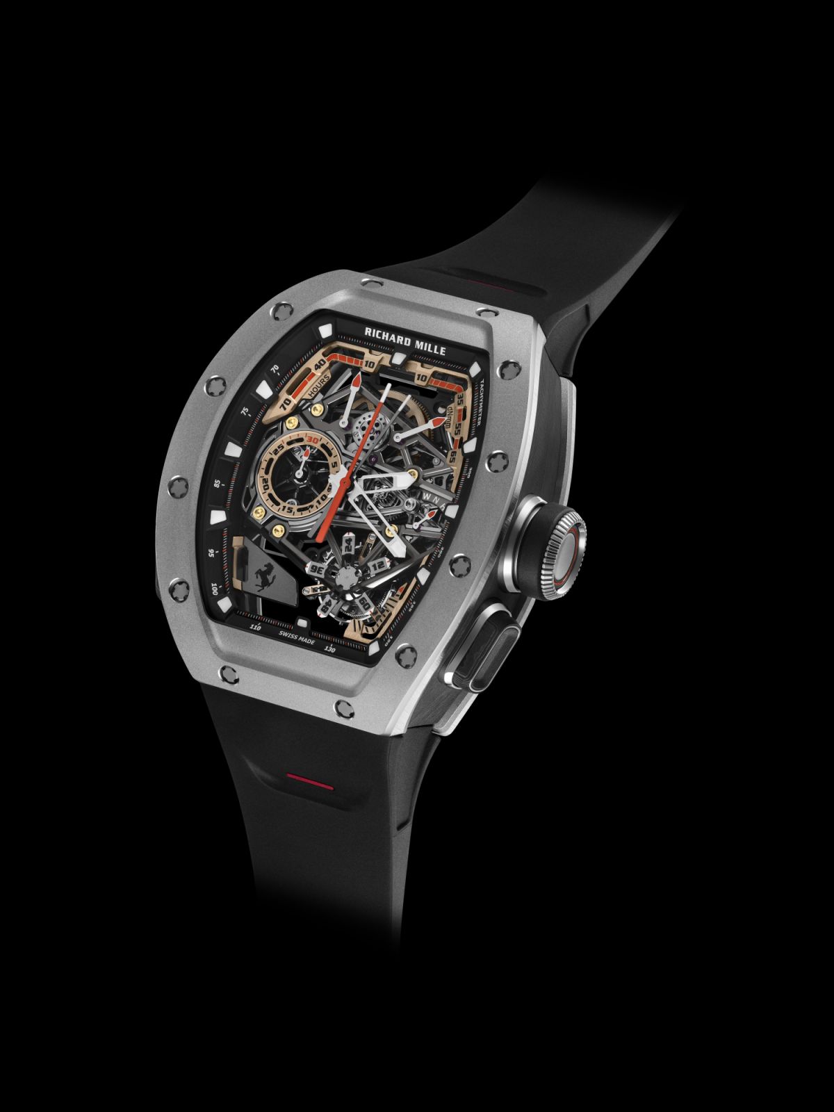 The RM 43-01 Tourbillon Split-Seconds Chronograph Ferrari in carbon TPT