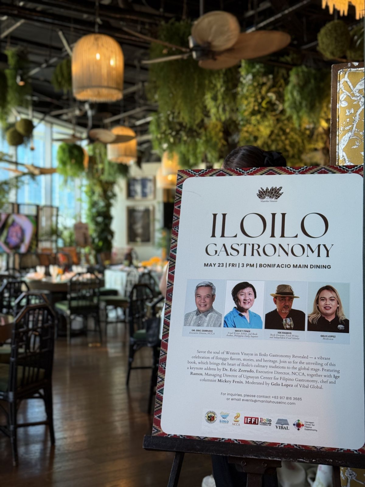 Iloilo gastronomy book - Ige Ramos - New book launch