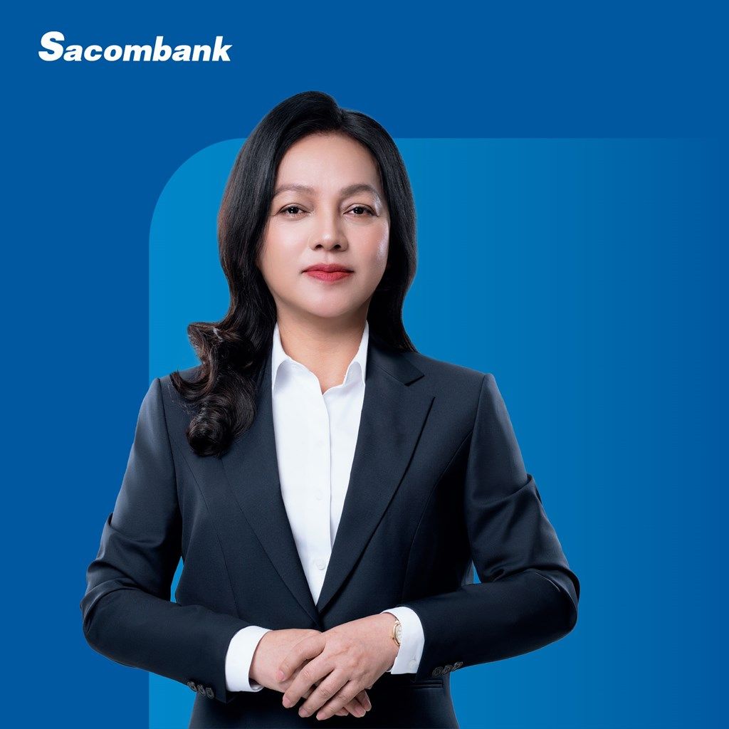 Ms Thach Diem has demonstrated her leadership ability and pioneering spirit, unafraid to take bold steps, laying the groundwork for a stronger and more resilient Sacombank (photo: Facebook/Vietnam Banking Association)