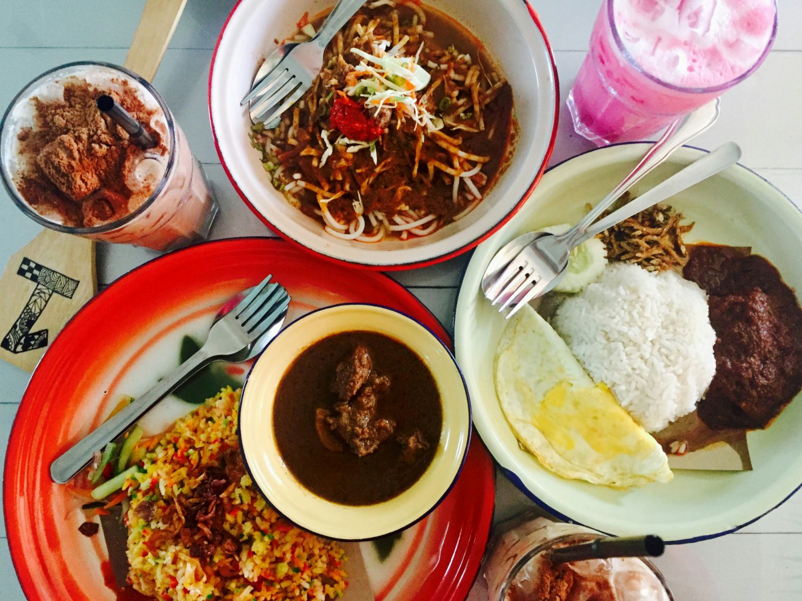 A traditional Malaysian breakfast