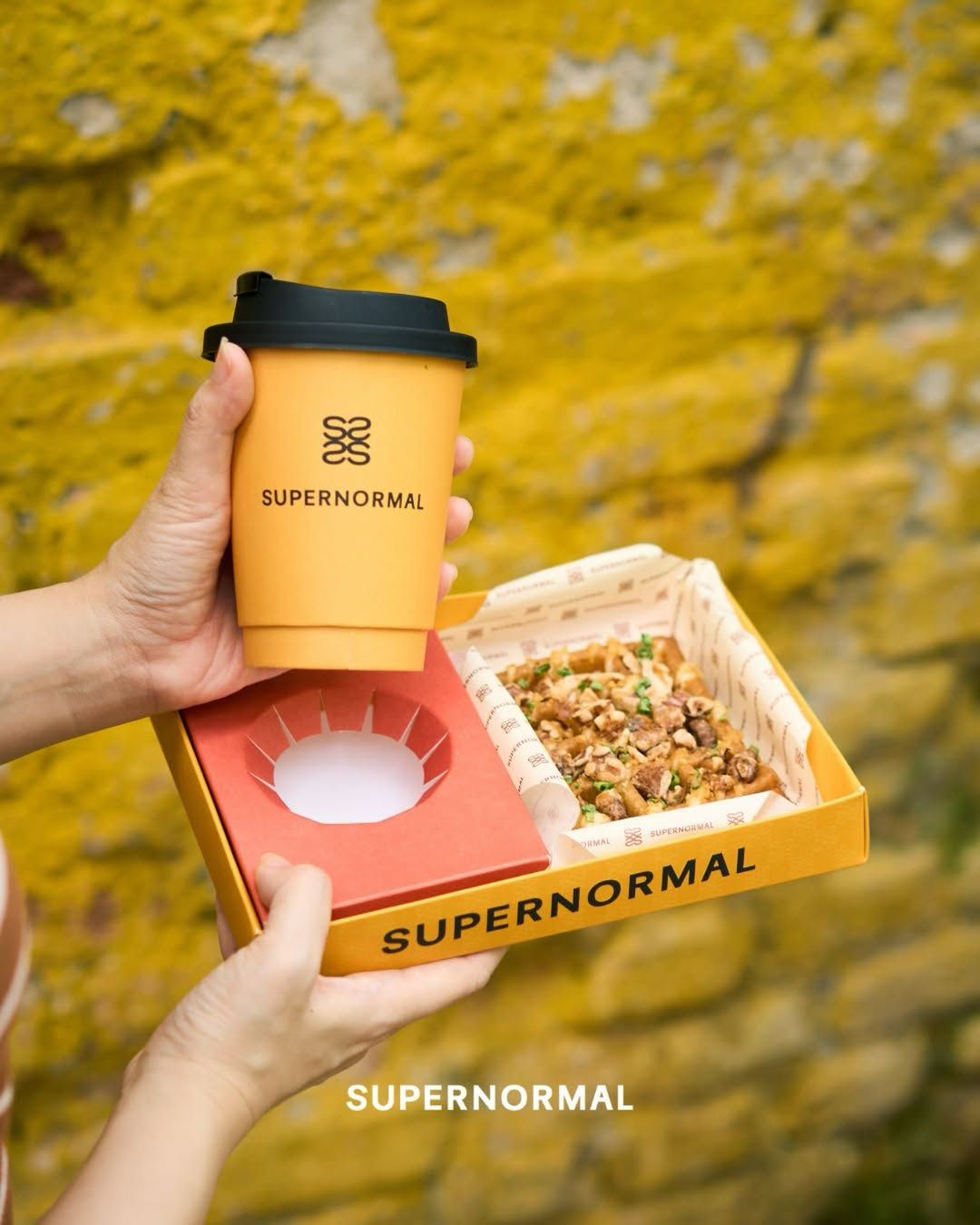 Your grab and go waffle + coffee combo! (@supernormalsociety)