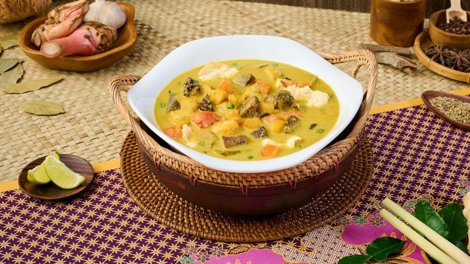 The famed Soto Betawi that is a must try, made from tender beef simmered in a rich, aromatic coconut broth (Image: Rumah Makan Nusantara)