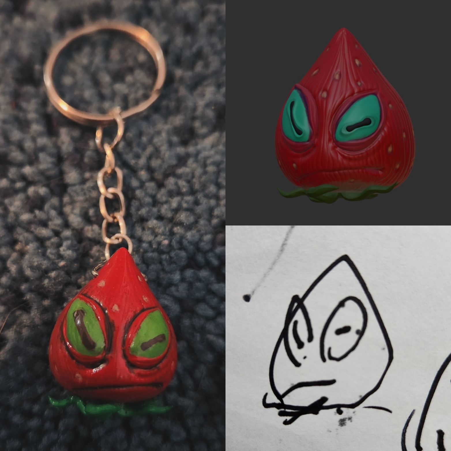 Jyn’s concept for the Mad Strawberry alongside Liew’s design
