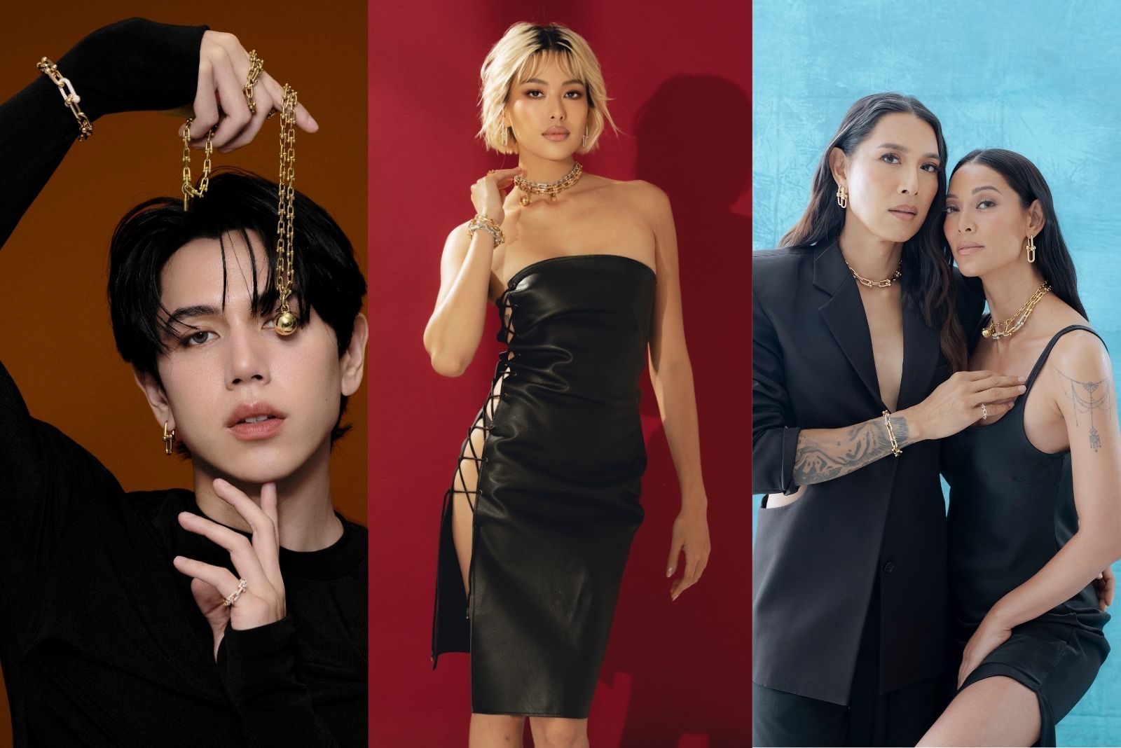 BJ Pascual, Michelle Dee and Angie and Joey Mead King in Tiffany & Co HardWear jewellery